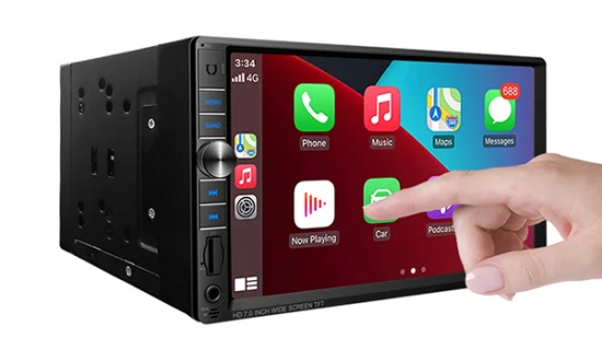 Dasaita Doppio DIN da 7 pollici compatibile con Apple Carplay e Android Auto Touchscreen IPS da 7